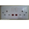 double 13A 3pin switchedsocket neon