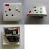 15A switched socket (power plug)with neon