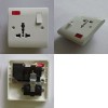 13A swtiched plug socket with neon