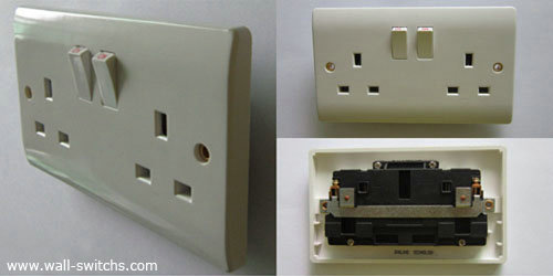13A 2G switched shuttered  socket(plug socket) 