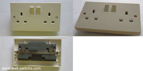 double 13A switched  shutterred socket