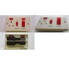 45A cooker control unit with 13A switched socket with neon