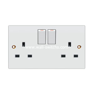 double 13A switched  shutterred socket