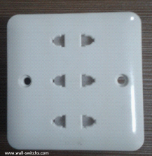 three gang 16A multifunction shuttered  socket