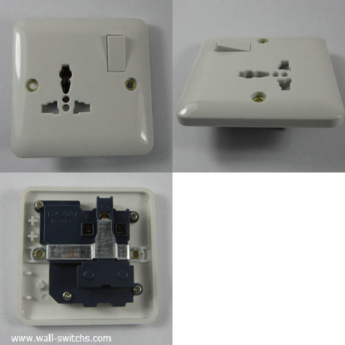 one gang 13A multifunction switched  shuttered socket