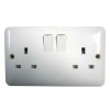 double 13A 3pin switched socket