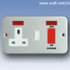 13A socket with neon+ 45A switch with neon
