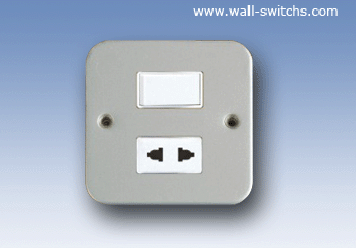 16A multifunction socket+switch