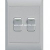 2 GANG 1 WAY switch South Africa standard switch wall switch white vertical face PC cover