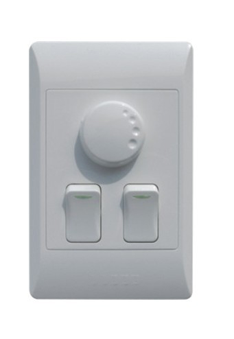 2GANG switch& DIMMER,speed regulation vertical face made in China wall switch socket