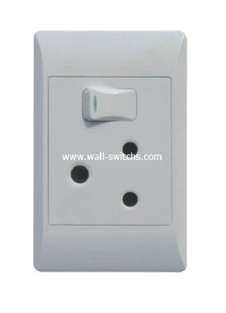 16A SWITCHED SOCKET with neon made in China PC cover household switch