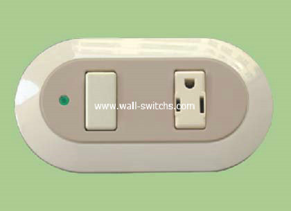 15A socket+switch 