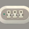 two gang switch+15A multifunction socket 