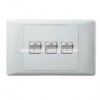 3 lever 1 way/2 way switch (4x2)South Africa standard switch made in China wall switch PC cover household switch 
