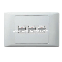 3 lever 1 way/2 way switch (4x2)