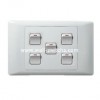5 lever 1 way/2 way switch (4x2)South Africa standard switch wall switch PC cover