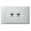 South Africa standard Double TP socket (4x2) wall socket made in China PC cover