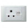 South Africa Standard 15A switch socket (4x2) made in China PC cover wall switch socket
