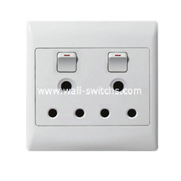 Double 15A switch socket (4x4)