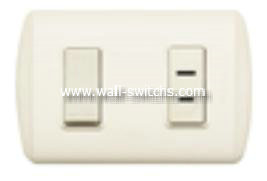 15A socket + switch