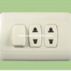 double 15A multifunction socket+switch