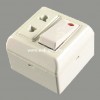 15A multifunction socket+switch with neon