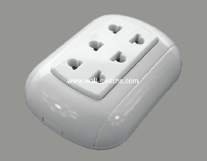 three gang 15A multifunction socket