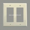 V26 two gang wall  PL plastic plate made in China export to China