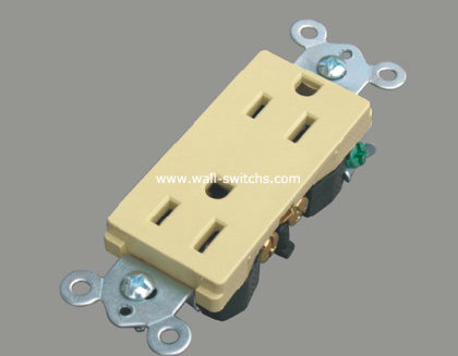 two gang grounding South American standard plastic / bakelite