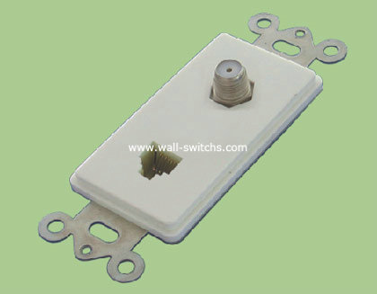 TV socket+Telephone jack south American standard