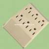 V51 South 6 outlet grounding adapter IV/white  made in China to Bermuda