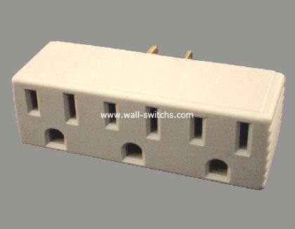  south american  GRD white  bakelite ivory 6 outlet