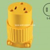 V58 south American 15A/125V yellow grounding copper conduction made in wenzhou China export to burma