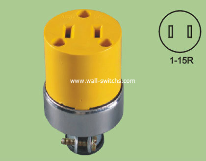  south American 15A/125V electrical socket  yellow outlets