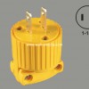 V69 South America American 15A/125V plug yellow 2 wire nylon plug wenzhou China export panama