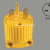 V70 South America plug yellow grounding nylon plug copper parts conductive wenzhou China export Bolivia 
