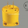 V72 South America  plug yellow 2 wire  plug copper parts conductive wenzhou China export the Philippines