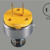 V75 South America American 15A/125V plug yellow 2 pole plug copper parts conductive wenzhou China export costa rica