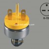 V76 South America American 15A/125V plug yellow grounding plug copper parts conductive wenzhou China export the Dominican republic