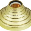 601H:England golden 4.5 inch（PP/ABS cover+iron/copper contact+alluminium ring ceramics core)E27lamp holder/light socket made in china