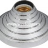 601S:Australia silver 4.5 inch（PP/ABS cover+iron/copper contact+alluminium ring ceramics core)E27lamp holder/light socket made in china