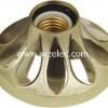 602H:Russia golden white 4.5 inch（PP/ABS cover+iron/copper contact+alluminium ring ceramics core)E27lamp holder/light socket made in china