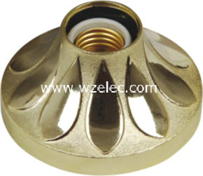 Russia golden white 4.5 inch E27lamp holder/light socket