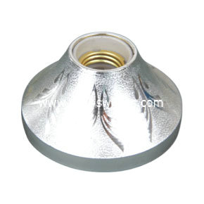 Cuba silver 4.5 inch E27lamp holder/light socket