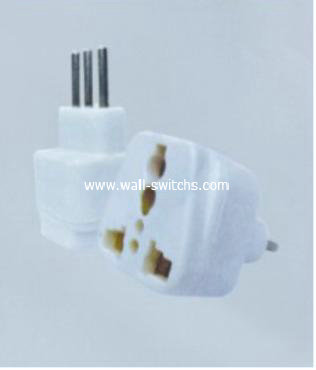 J391:Italy style adapter/conversion socket 10A socket all in copper 