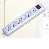 J397:3G1.0MM2*1.5M 16A extension socket PP 6 gang 3 hole made in China household socket