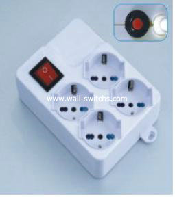 3G1.0MM2*1.5M 16A extension socket