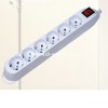 J417:3G1.0MM2*1.5M 16A extension socket six gang with neon switch made in China household