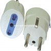 J421:Italy/Chile adapter(German "Schuko" plug 16A/250V grounded,10/16A socket )