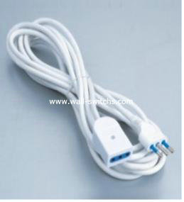 3G1.0MM2*2M,10A plug-10A socket adapter with wire
